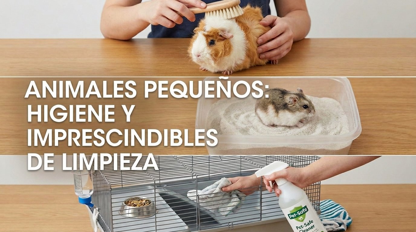 Cuidados básicos y mantenimiento para mascotas pequeñas: higiene y limpieza